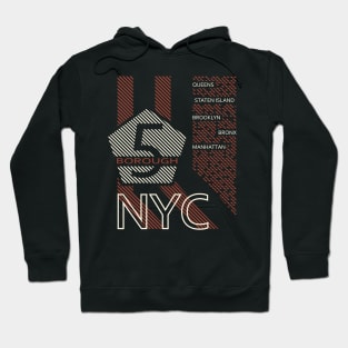 New York 5 borough Hoodie